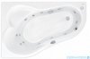 Poolspa Wanna asymetryczna LEDA 160x100 lewa + hydromasaż Smart 2 PHAH410ST2C0000